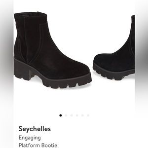 Black Suede Seychelles bootie